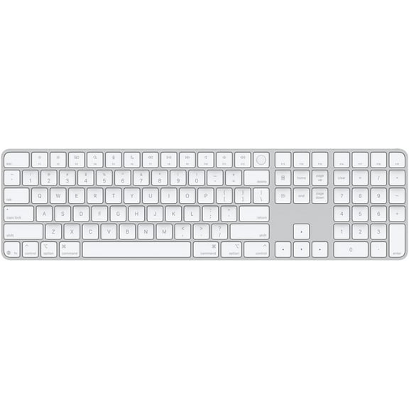 Magic Keyboard with Touch ID and Numeric Keypad for Mac Models Silicon - US English White Keys, Bluetooth, Bluetooth