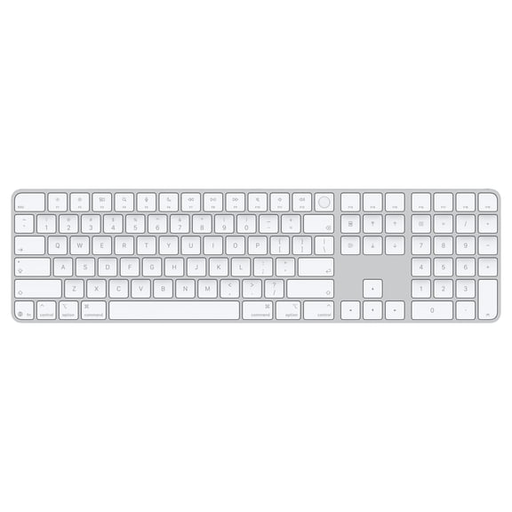 Magic Keyboard with Touch ID and Numeric Keypad for Mac models with Apple silicon (USB–C) - US English - White Keys