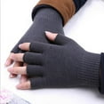 thumbnail image 1 of Magic Knitwear Knit Solid Gloves Finger Half Finger Mitten, 1 of 5