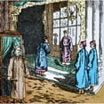 thumbnail image 1 of Magic Lantern slide circa 1900 hand coloured land pigtails A Visit State, 1 of 3