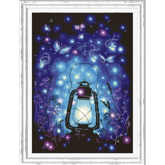 Wizardi Counted Cross-Stitch Kit Magic Light 89-02 Magic Needle