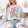 thumbnail image 1 of Magic Love Castle Sweatshirt, Valentine's Day Crewneck for Women, Cozy Graphic Pullover, 1 of 4