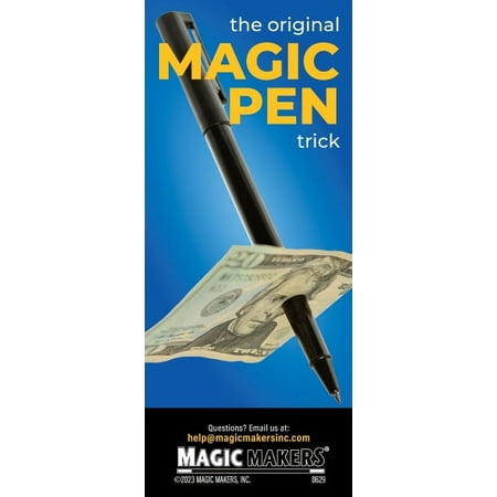 Magic Makers - Pen Trick - The Original Easy Pen Through the Dollar Bill Trick