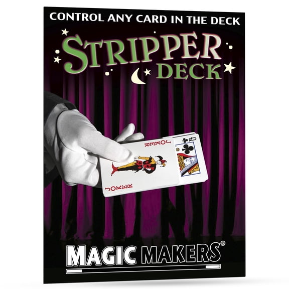 Magic Makers Stripper Deck Pro Brand Poker Size Assorted Colors