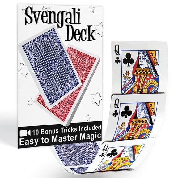 Magic Makers Svengali Deck Pro Brand Bridge Size - Red or Blue