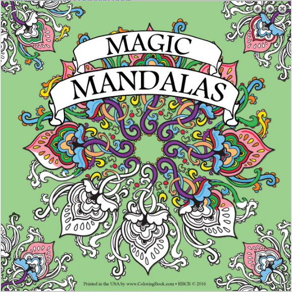 Magic Mandalas Coloring Book (8.5"x8.5")