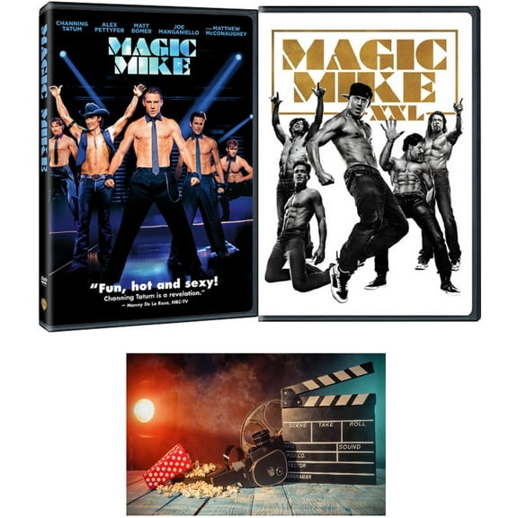 Magic Mike 1 One and Magic Mike XXL 2 Two DVD Set with Bonus Art Card