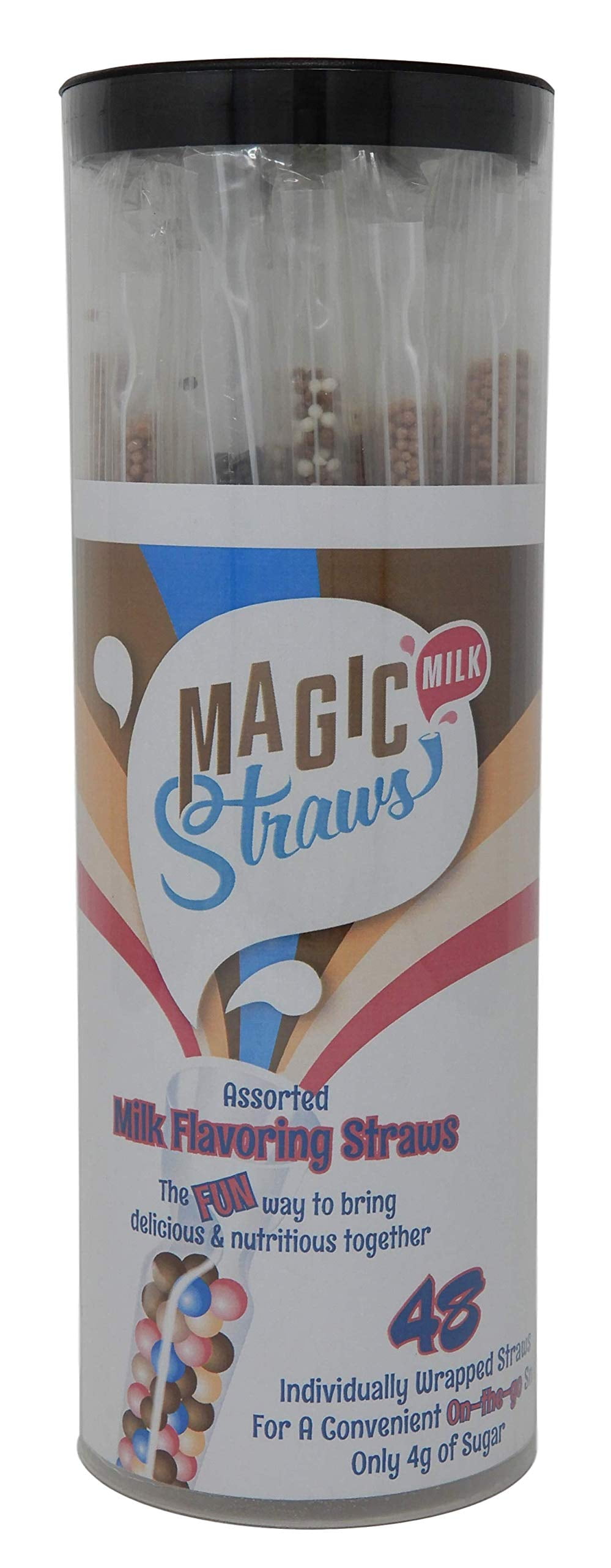 Magic Milk Straws Variety 48 Tube Pack