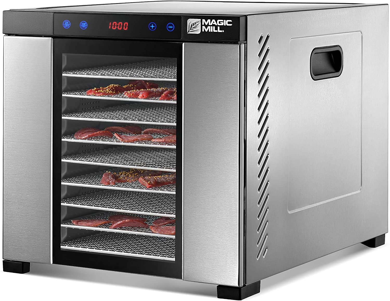 VEVOR Food Dehydrator Machine 6 Stainless Steel Trays 700W Electric Food Dryer w/ Digital Adjustable Timer & Temperature for Jerky Herb Meat Beef