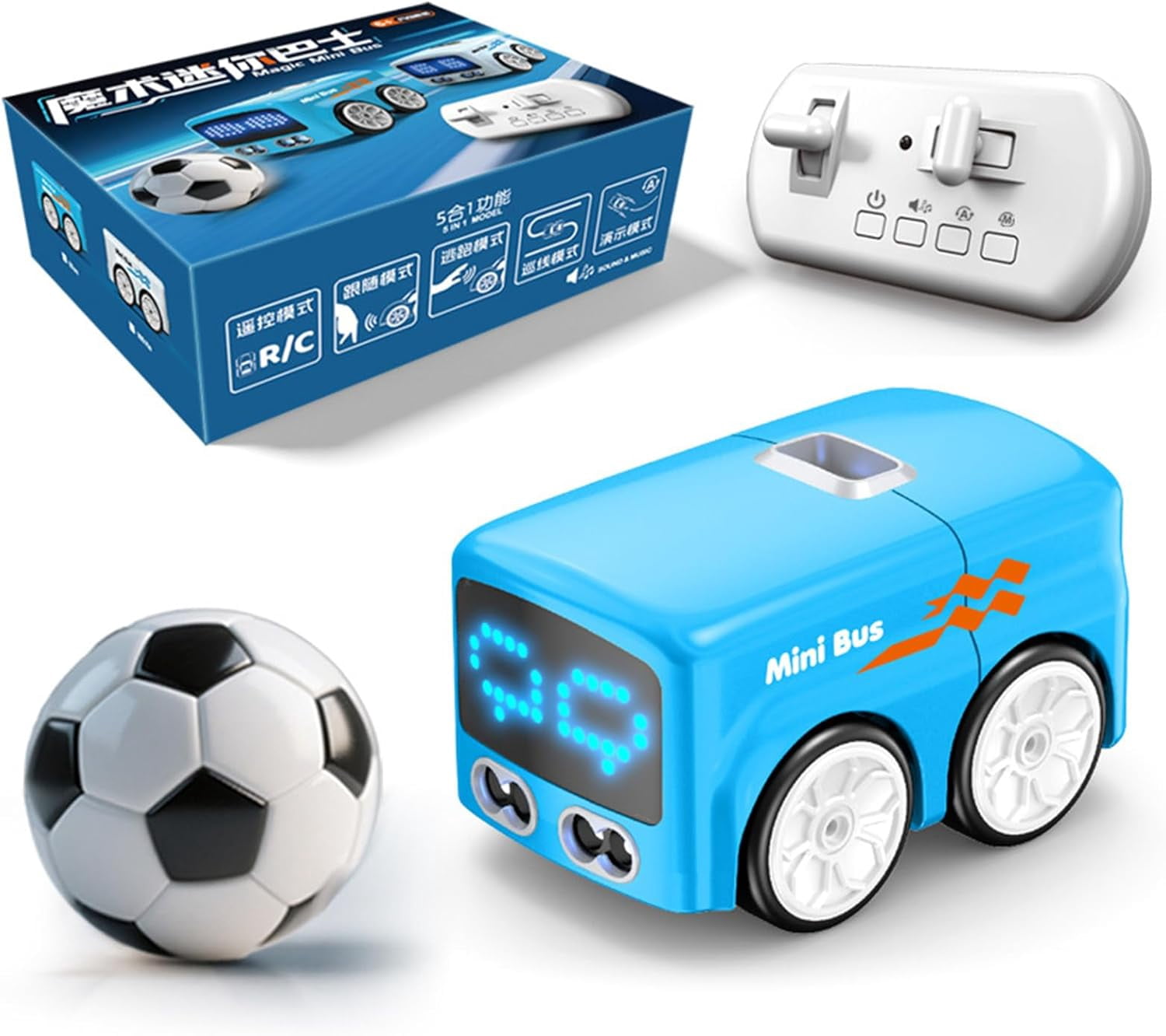 Magic Mini RC Bus,Gesture & Remote Control Smart Sensor Car, Auto ...