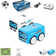 Magic Mini RC Bus,Gesture & Remote Control Smart Sensor Car, Auto-Avoidance Line Tracking Desktop Vehicle with LED Expression Lights, Interactive Toy Car