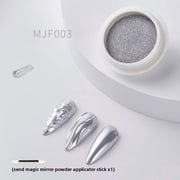 Magic Mirror Chrome Nail Powder Holographic Cat Eye Dust Gold Silver Water Ripple Effect
