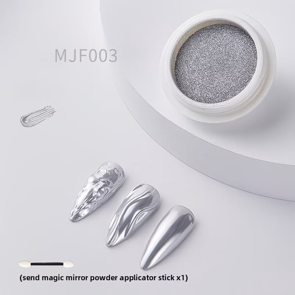 Magic Mirror Chrome Nail Powder Holographic Cat Eye Dust Gold Silver Water Ripple Effect