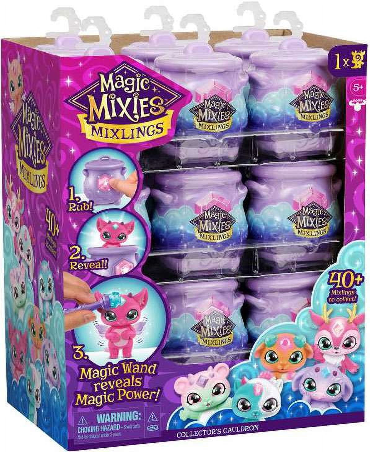 Magic Mixies Magical Real Misting Purple Cauldron with Interactive 8 Blue  and Plush Toy, Ages 5+ 