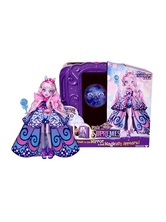 Pixie Supremes Magic Mirror. Luna The Butterfly Pixie Supreme. Mix Magic Potion, Find Moonstone, Release to Reveal a Premium 10.5" Pixie Supreme Doll. 50+ Lights & Sounds. Fortun