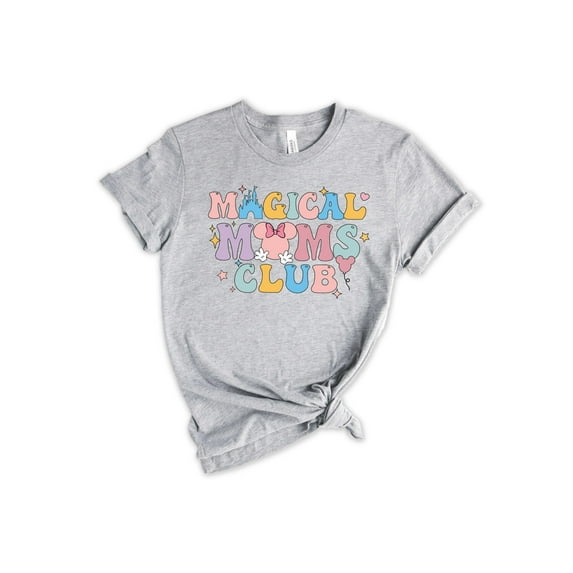 Magic Moms Club Shirt | Mama Shirt | Mom Gift | Graphic Tee | Disney Mom Shirts for Women | Women T-Shirt