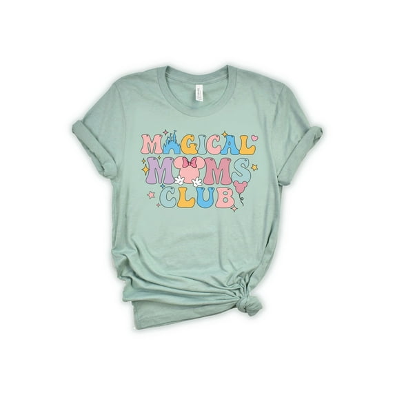 Magic Moms Club Shirt | Mama Shirt | Mom Gift | Graphic Tee | Disney Mom Shirts for Women | Women T-Shirt