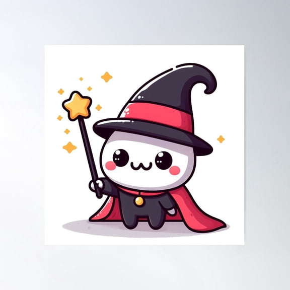 Magic Monsters Poster Wall Art, Modern Wall Decor For Living Room Bedroom, 16x16 UNFRAMED