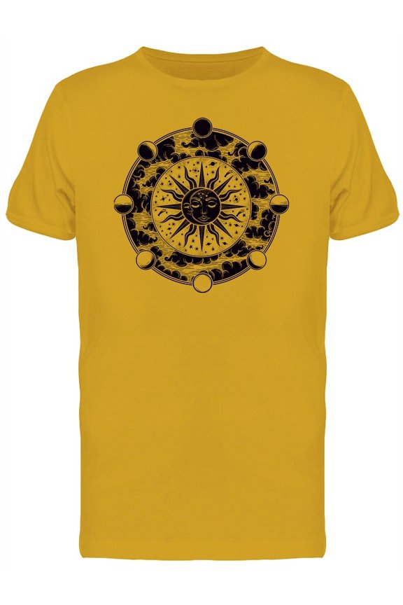 Magic Moon Clouds T-Shirt Men -Image by Shutterstock, Male Large