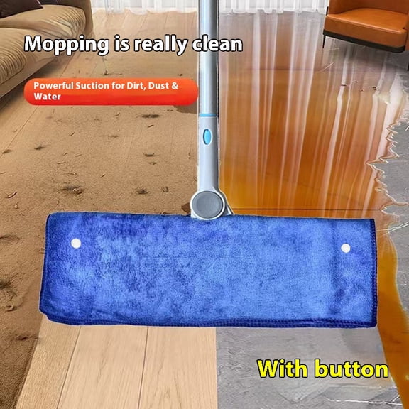 Magic Mop Refill Pads 6 Pack Washable and Reusable Microfiber Replacement Pads for Easy Floor Cleaning