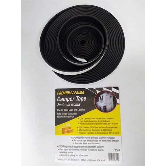 Magic Mounts Premium Camper Tape OEM Certified EPDM Rubber Rohs Compliant