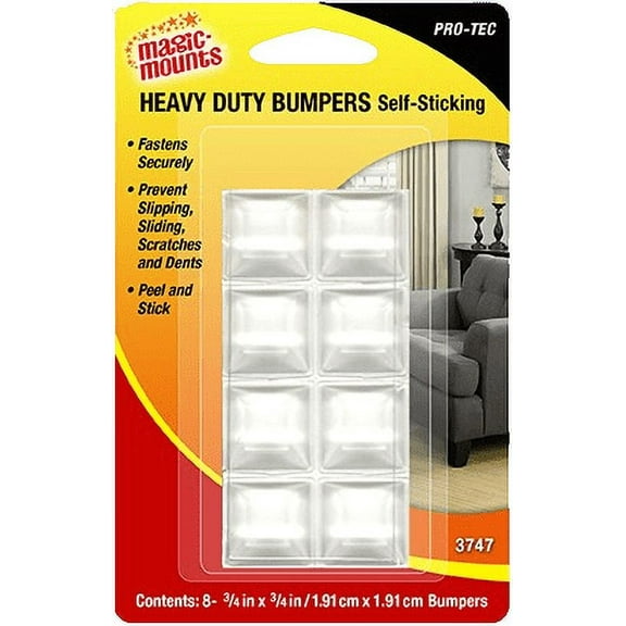 Magic Mounts Pro-Tec All-Purpose Bumpers Self-Sticking 10 7/16" x 7/16"