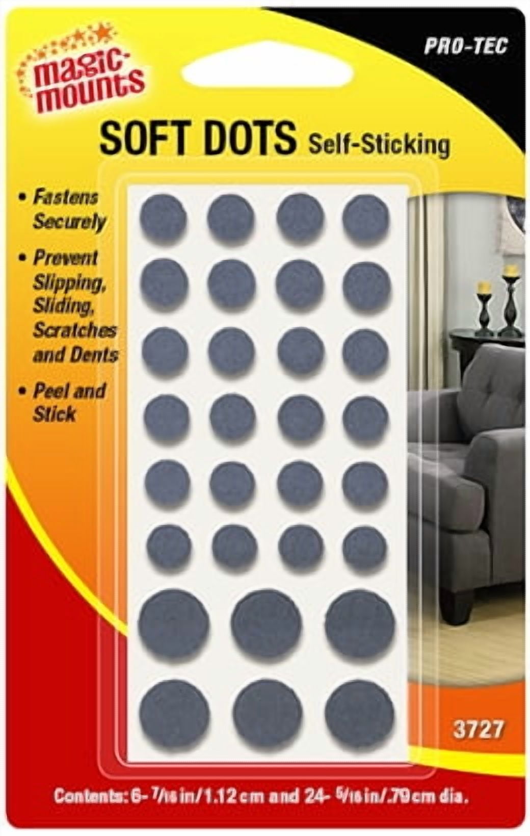 Magic Mounts Pro-Tec Soft Dots Self-Sticking variety of sizes 2 packs