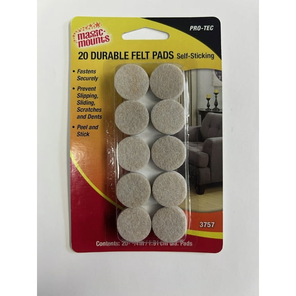 Magic Mounts Pro-Tech Durable Felt Pads 3/4" diameter--Tan