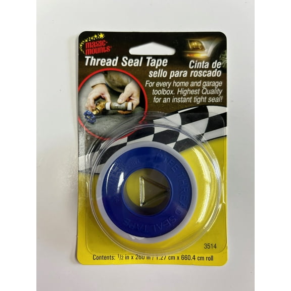 Magic Mounts Thread Seal Tape 1/2 inch by 260 inches 2 Pack