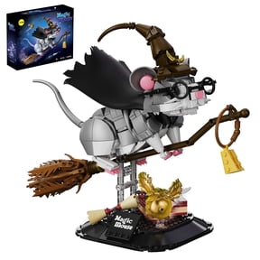 TLOEP Magic Mouse Wizard Broomstick Fantasy Block Kit, Gray ABS, 676 Pieces