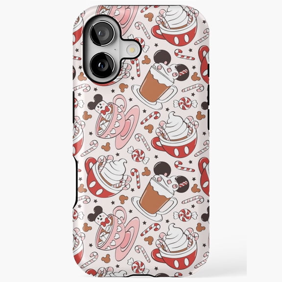 Magic Mouse Hot Chocolate Art Case for iPhone 11 12 13 14 15 16 17 Pro Max