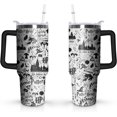 thumbnail image 1 of Magic Movie Tumbler 40oz with Straw and Handle Magic Harrly Reusable Stainless Steel Vacuum Insulated Tumbler for Home, Office, Car or Travel, 1 of 6
