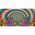 thumbnail image 1 of Magic Mushroom Holographic Psychedelic Chrome Vinyl Decal Bumper Sticker, 1 of 1