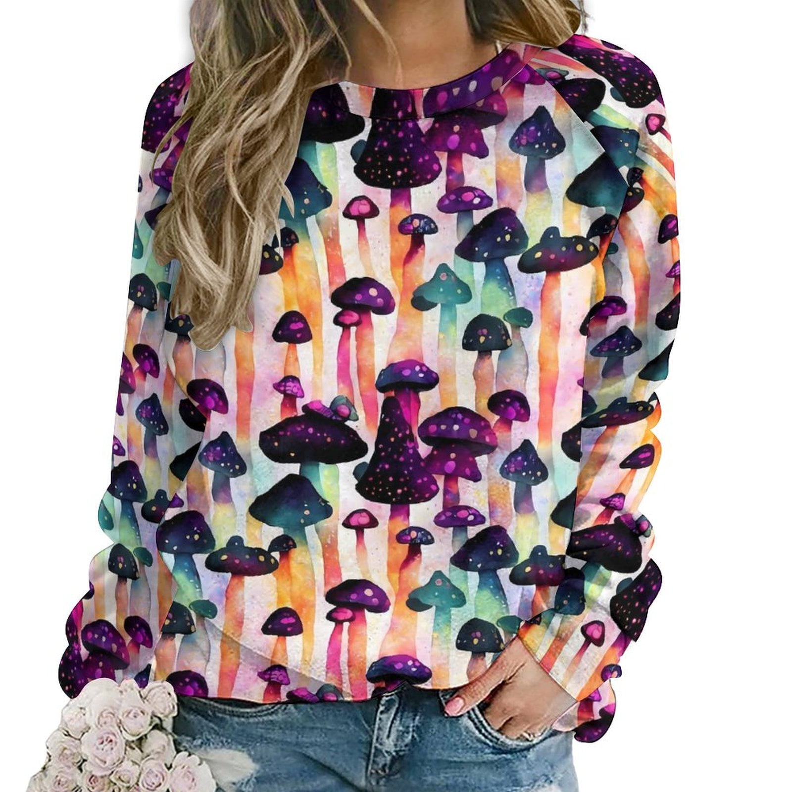 Magic Mushrooms Hoodies Female Cute Mushroom Street Fashion Casual ...