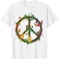 thumbnail image 1 of Magic Mushrooms Peace Sign Psychedelic Retro Shrooms Gift Unisex T-Shirt for Men Women Kids Toddler, 1 of 5