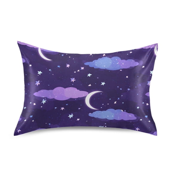 Magic Night Clouds Pillowcase Standard Size Luxury Silky Soft Wrinkle Resistant Envelope Closure 20x26in