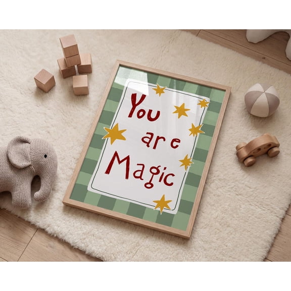 Magic Nursery Playroom Nursery Rustic Landscape Wall Art Decor Unframed Paper Print