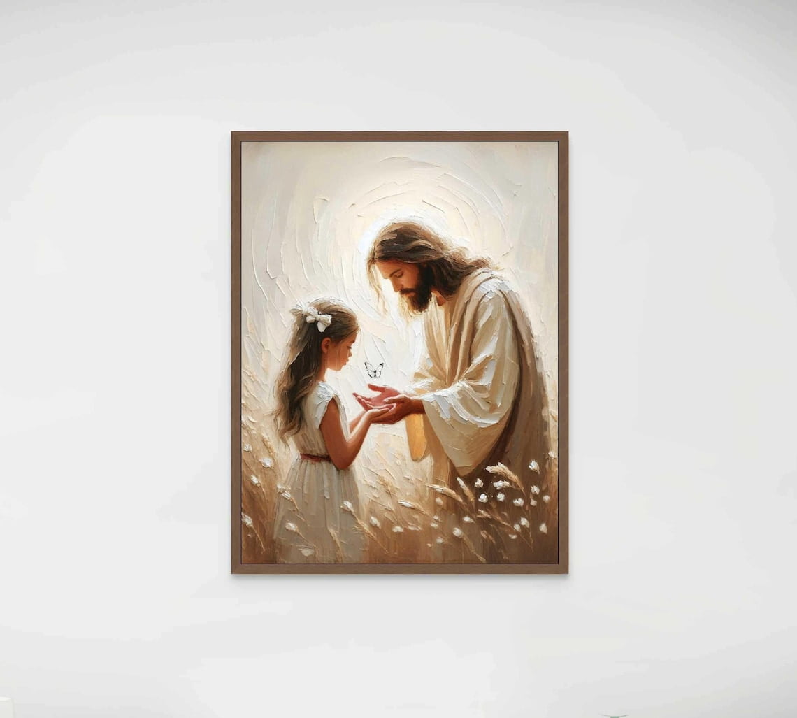 Magic Of Faith Christian Art Jesus With Girl Jesus Bible Art Christ And ...