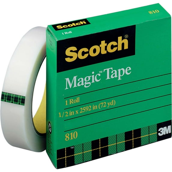 Magic Office Tape, 3" Core, 0.5" X 72 Yds, Clear | Bundle of 5 Rolls