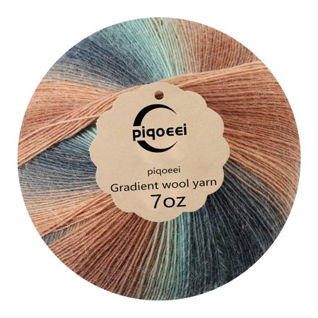 Magic Ombre Mandala Yarn Cake - 500M 90% Wool Lab-Certified Anti-Pilling (7oz) | Tangle-Free Center-Pull for Sock, Crocheting | Rainbow Gradient Variegated Yarn