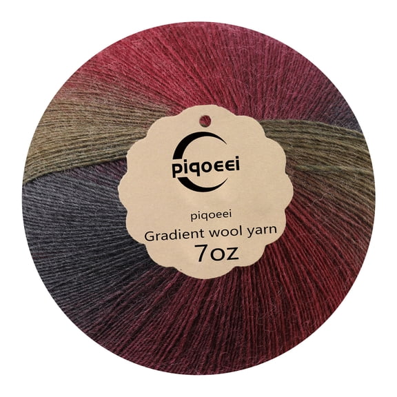 Magic Ombre Mandala Yarn Cake - 500M 90% Wool Lab-Certified Anti-Pilling (7oz) | Tangle-Free Center-Pull for Sock, Crocheting | Rainbow Gradient Variegated Yarn