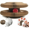 thumbnail image 1 of Magic Organ Cat Toy, Magic Organ Cat Scratching Board with a Ball, Interactive Scratch Pad for Grinding Claw, Foldable Accordion Toy, Mental Physical Training Exercise for Indoor Kitty Toys, 1 of 8