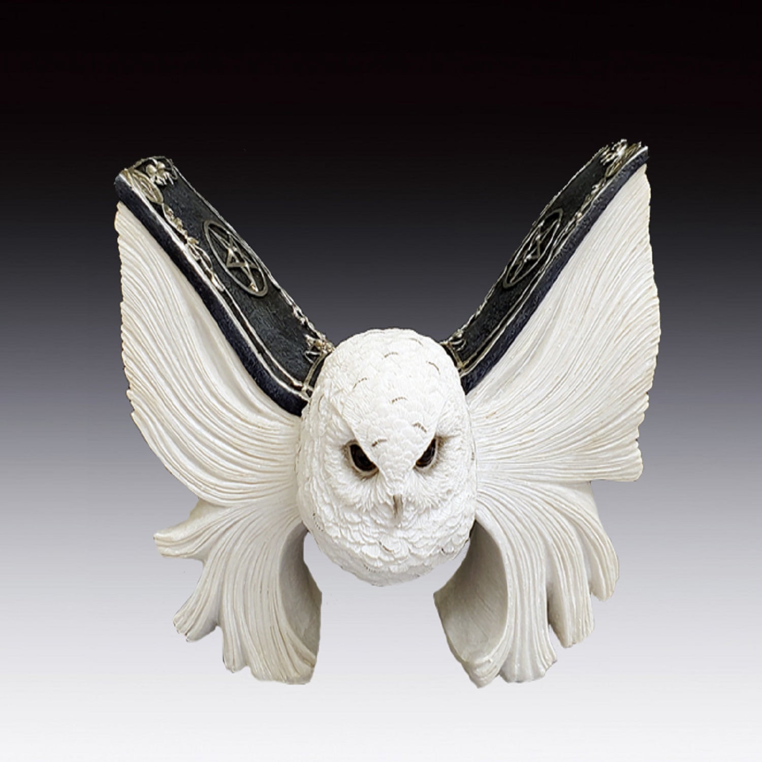 Magic Owl with Spell book Wing Figurine 6 Inch White - Walmart.com