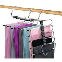 Closet Space Saving Hangers - Sturdy Metal, Collapsible, Multiple Hooks, As  Seen On TV - Closet Wardrobe Organizer - 5pc
