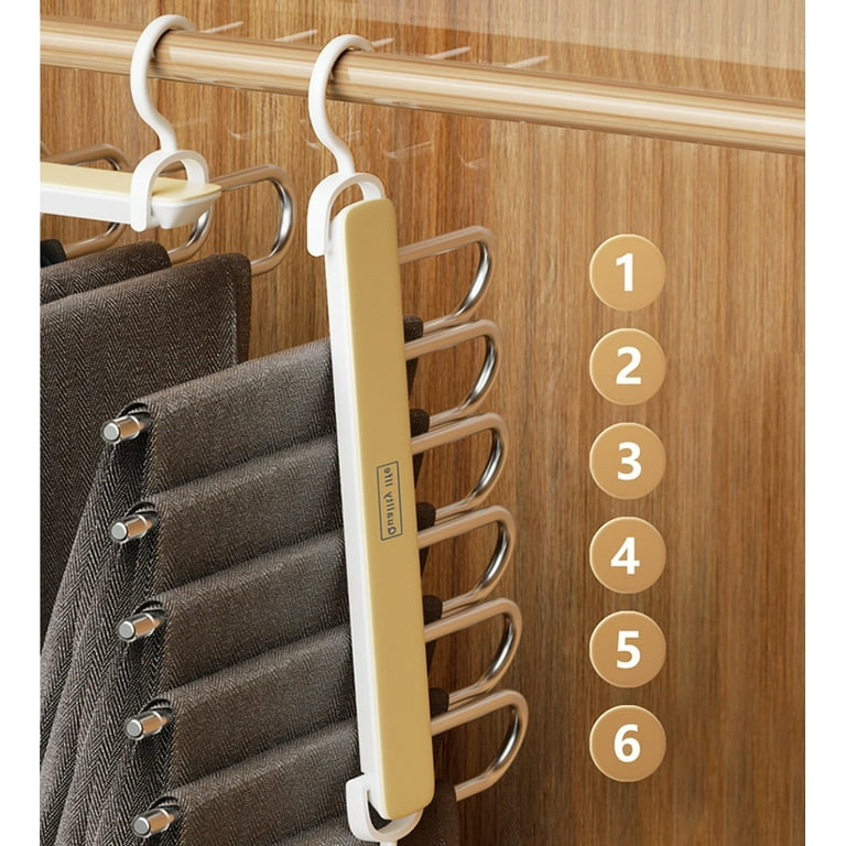 Magic Pants Hangers Space Saving 2 Pack for Closet Multiple