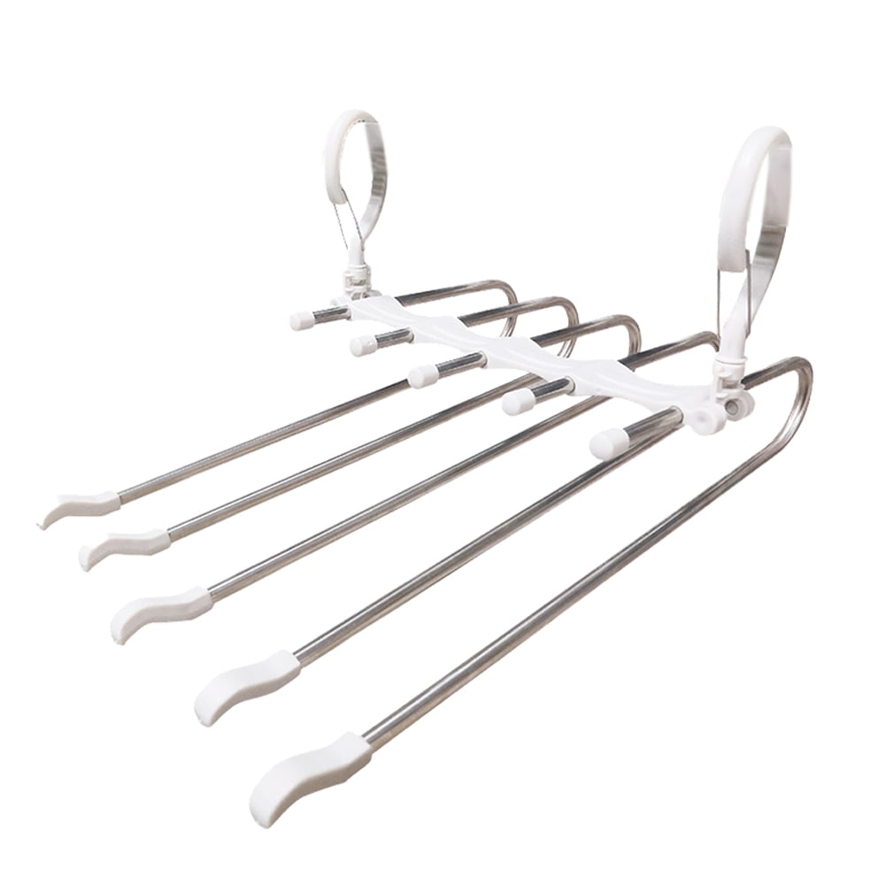 Magic Pants Hangers, Space Saving Closet Hangers 5 Layers Uses Multi