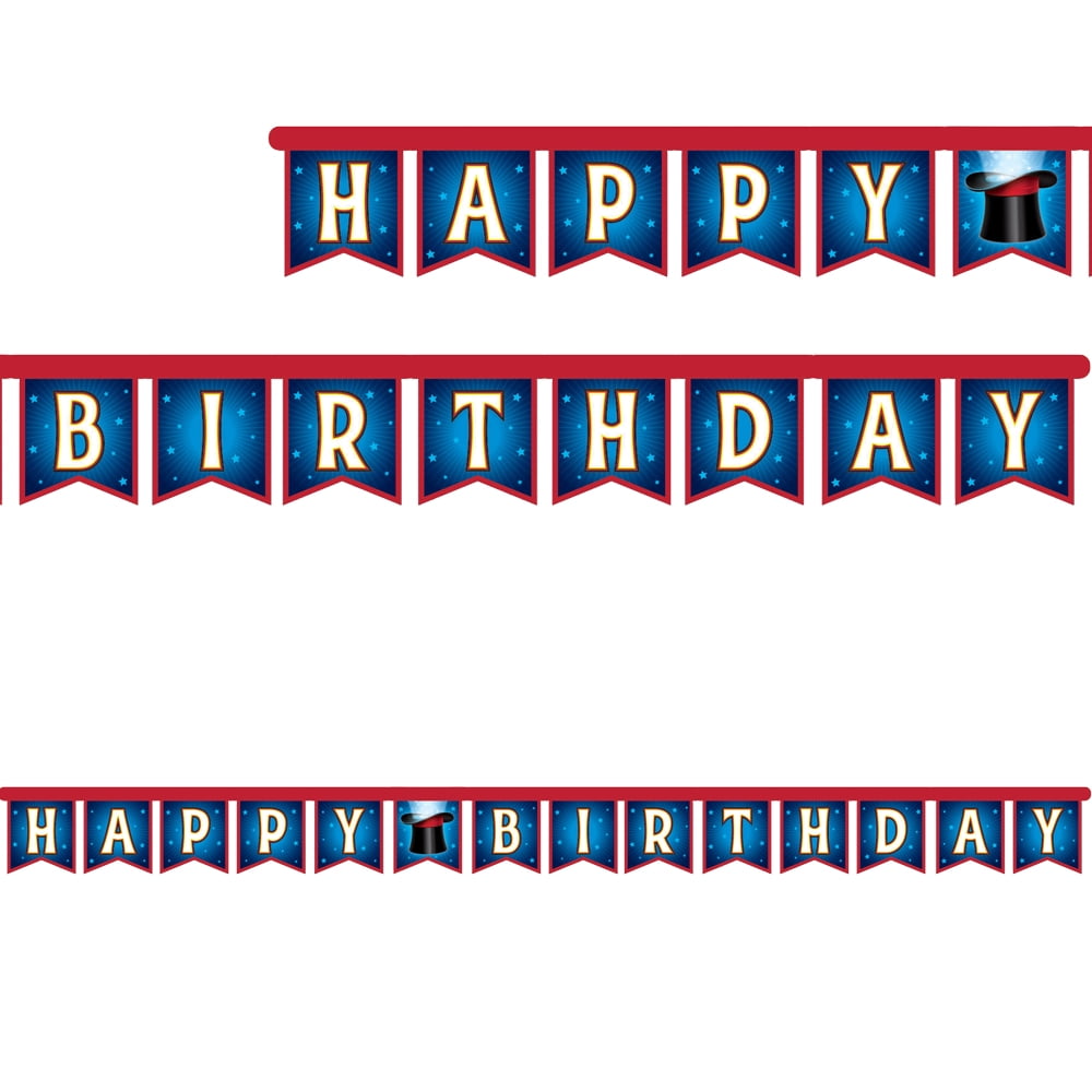 Creative Converting Jointed Letter Banner - Vintage '50 Dude' Multicolored Party Decoration