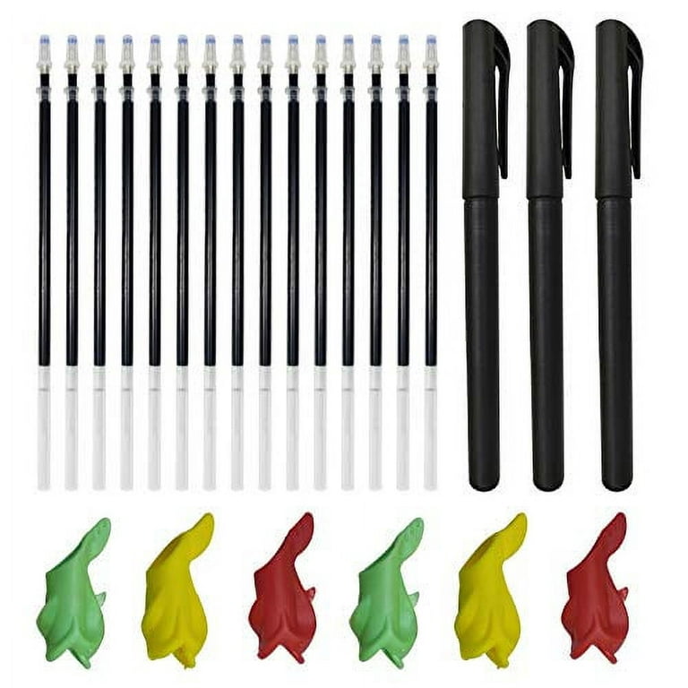 YAMMI Magic Pens & Refills for Reusable Magic Practice Copybook Drawing Pen of Invisible Ink Writing Training Aid Pencil Grip Reusable Calligraphy