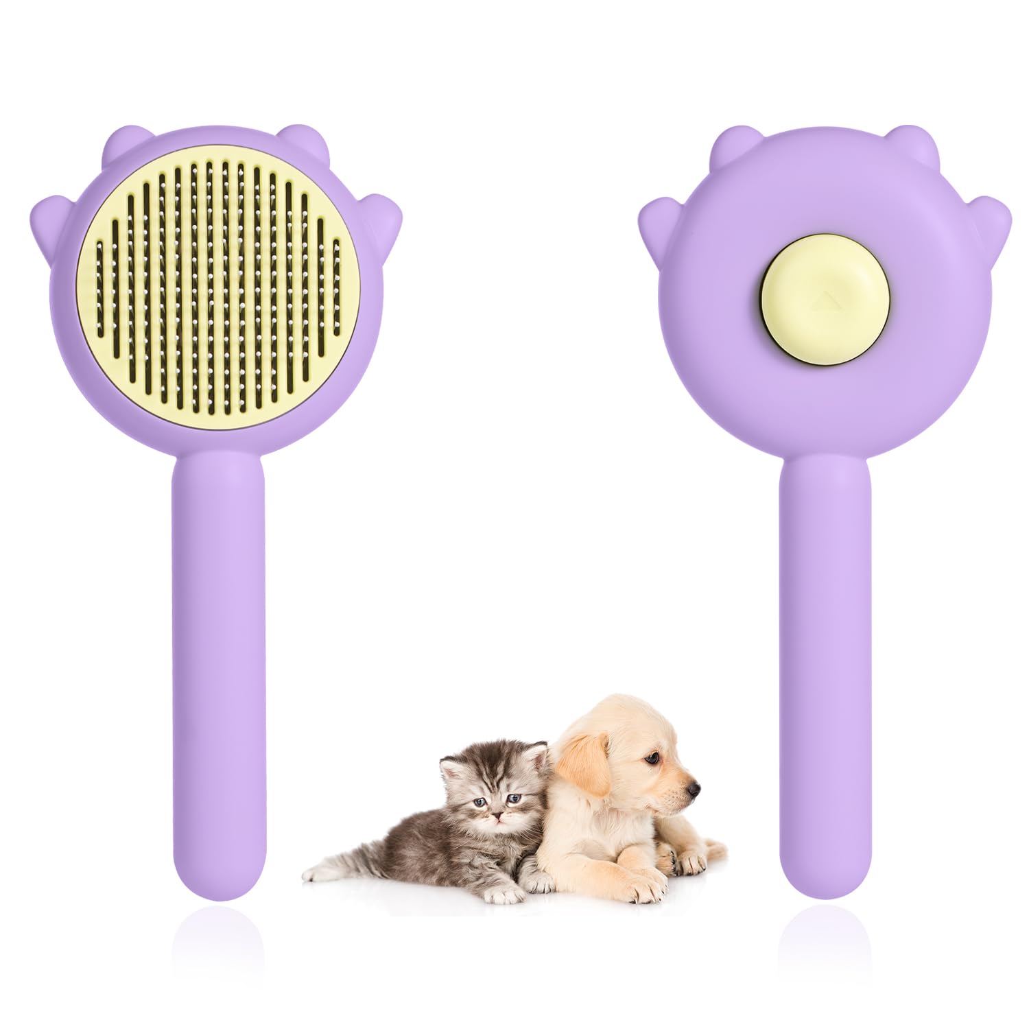 Magic Pet Comb, Pet Hair Cleaner Brush, Cat Grooming Brush with Release