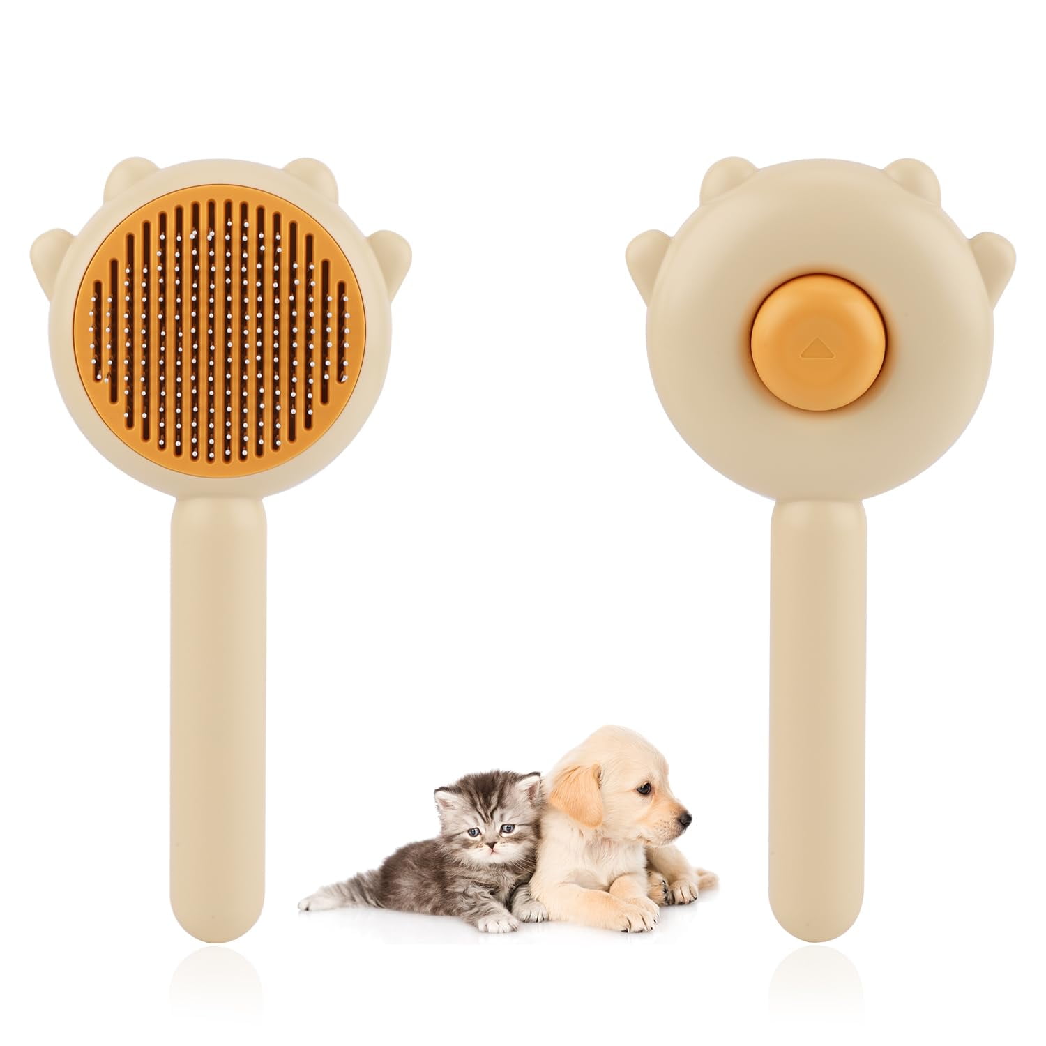 Magic Pet Comb, Pet Hair Cleaner Brush, Cat Grooming Brush with Release